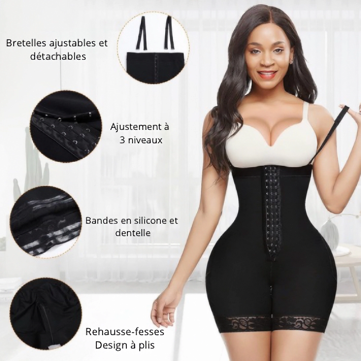 Byzyria Peach - Gaine Sculptante Effet Fesse Bomber & Taille Affinée