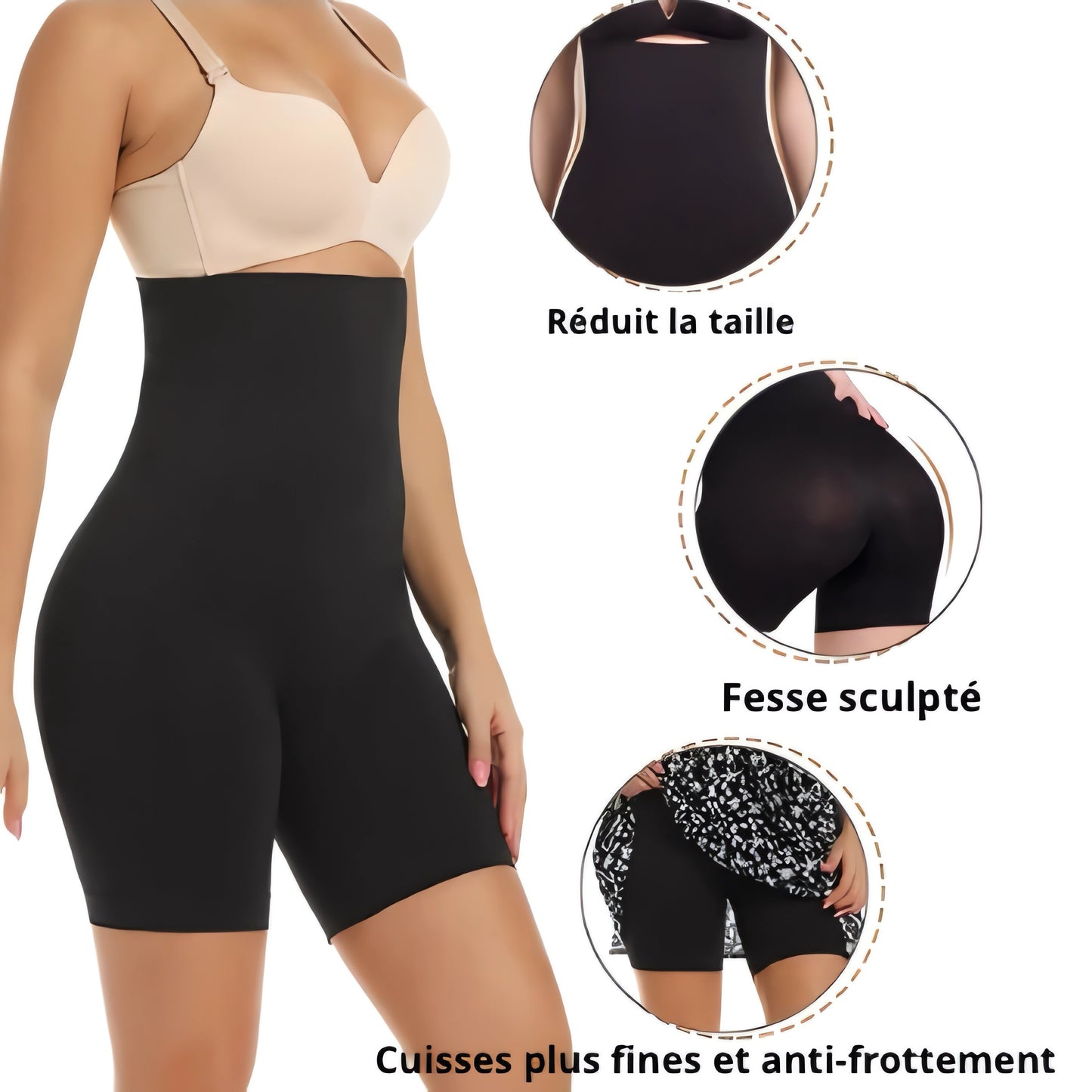 Byzyria Eclipse – Short Gaine Amincissant, Taille Fine & Effet Naturel
